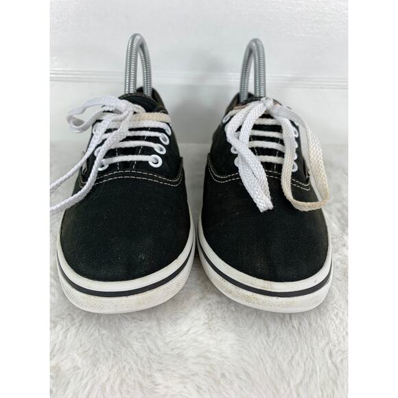 Vans Black Classic Lace-Up Canvas Sneakers Men's 5.5 / Women's 7 - Picture 2 of 8
